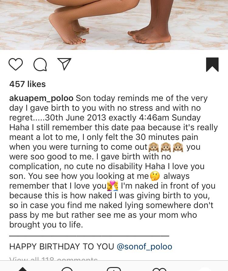 Controversial social media influencer, Akuapem Poloo has got people talking...
